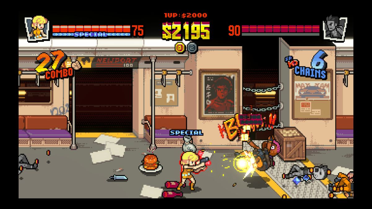 Double Dragon Gaiden: Rise of the Dragons screenshot 3 for Playstation 4